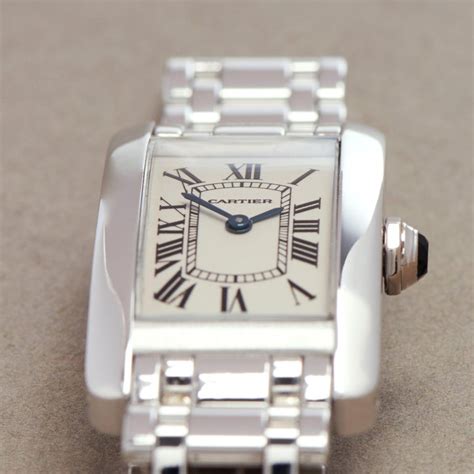 cartier tank americaine white gold price|Cartier 1713 stainless steel price.